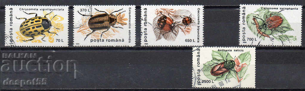 1996. Romania. Insects - Beetles.