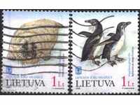 Клеймовани марки Фауна Пингвини Тюлен  2000  от Литва