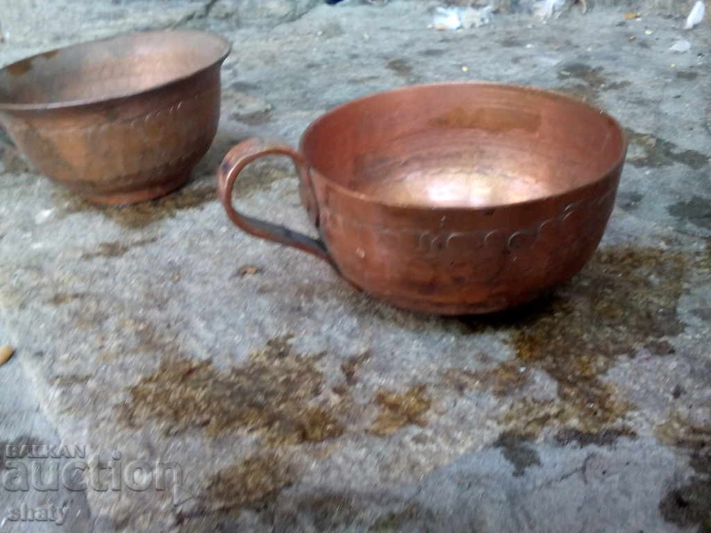 Delivery of Old copper cups.