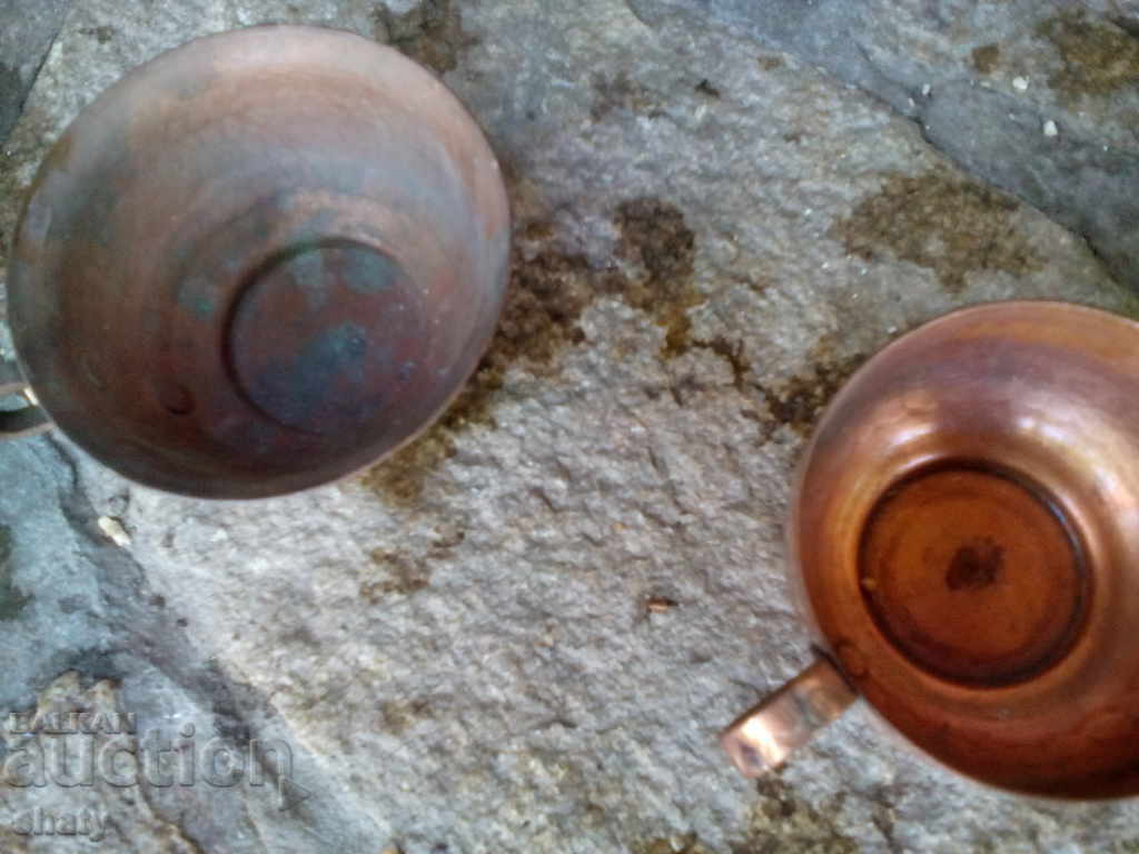 Old copper cups. - 7