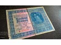 Банкнота - Австрия - 1000 крони | 1922г.