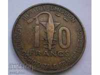 Togo 10 Frank 1957 Rare Coin