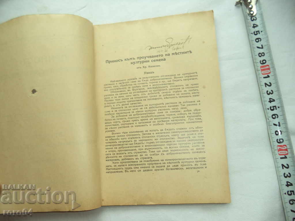 Auction CONTRIBUTION TO THE STUDY OF MEAT CULTURAL SEEDS Auction CONTRIBUTION TO THE STUDY OF MEAT CULTURAL SEEDS