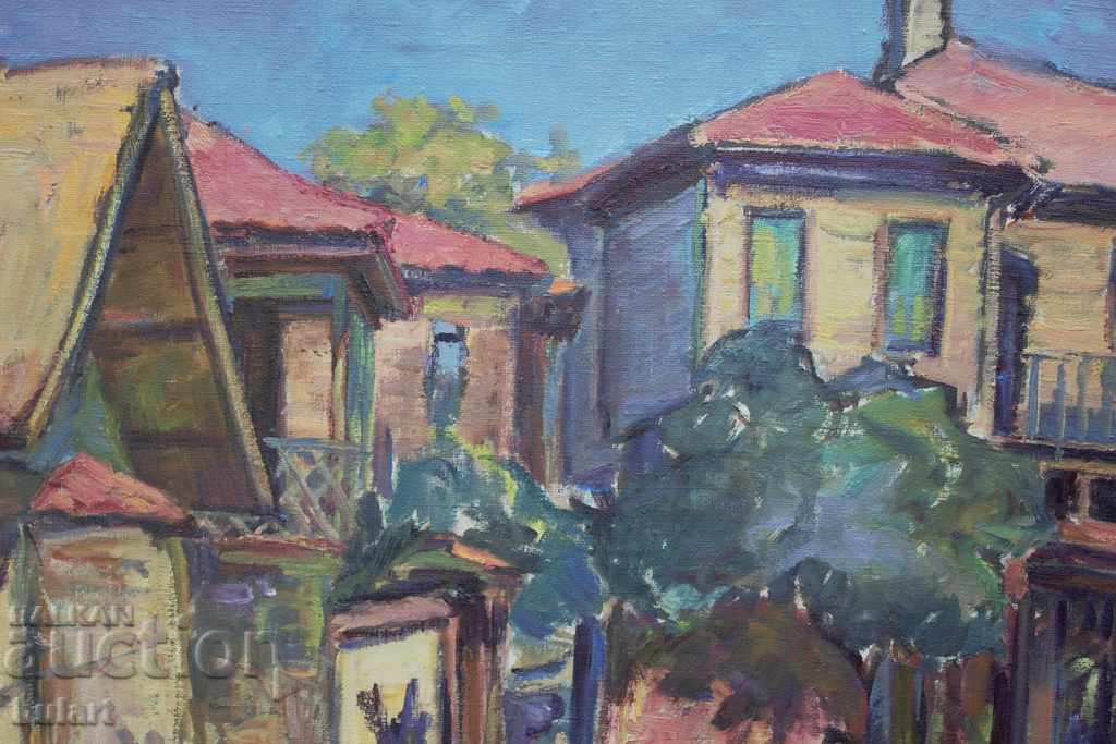 Painting "Sozopol" Alexandra Mechkuevska. Oil Identification with price 3500.00 BGN | € 1789.52