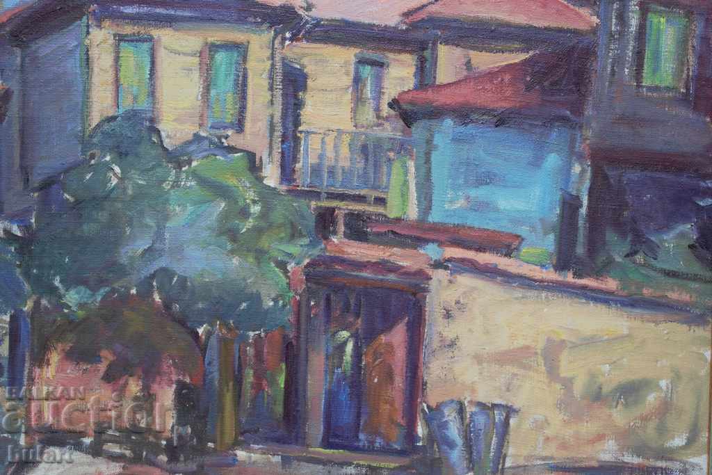 Auction  Painting "Sozopol" Alexandra Mechkuevska. Oil Identification