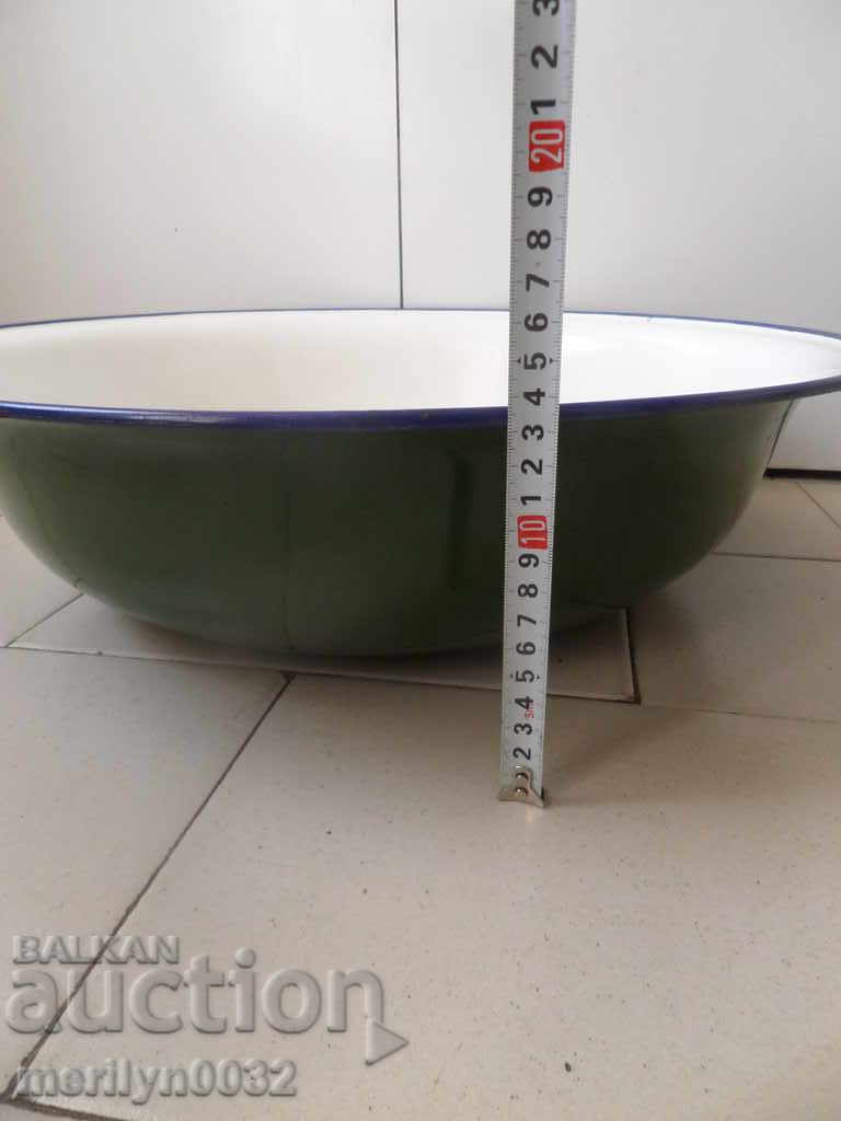 Delivery of Enameled bowl bowl enamel court with inscription KOLAROVGRAD Bulgaria Delivery of Enameled bowl bowl enamel court with inscription KOLAROVGRAD Bulgaria