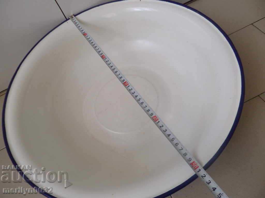 Enameled bowl bowl enamel court with inscription KOLAROVGRAD Bulgaria - 5 Enameled bowl bowl enamel court with inscription KOLAROVGRAD Bulgaria - 5