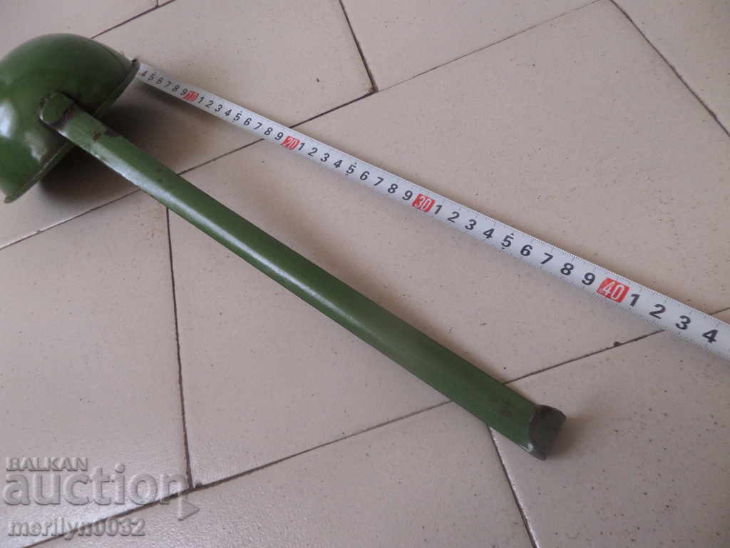 Old enameled ladle, spoon with enamel, wounded sod, Bulgaria - 6 Old enameled ladle, spoon with enamel, wounded sod, Bulgaria - 6