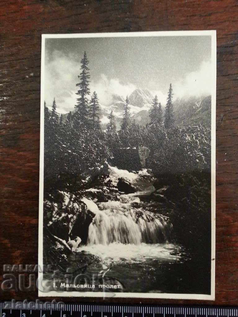 Old photo - postcard. Malyovitsa - spring