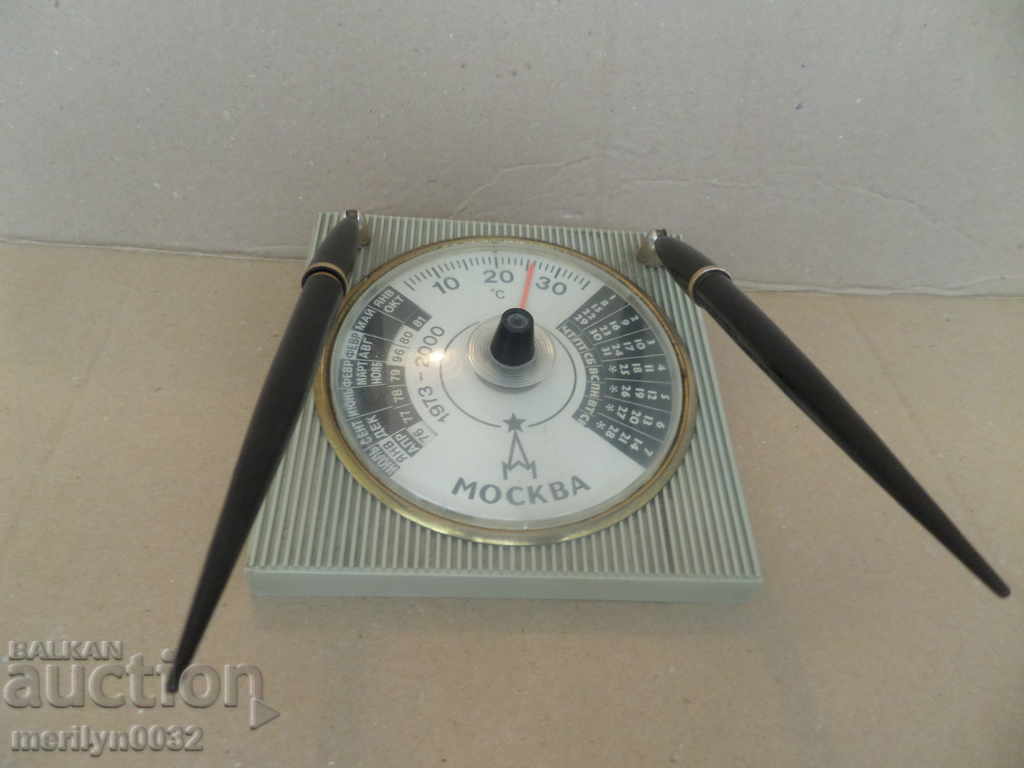 Soviet calendar thermometer pens pen USSR Moscow - 7