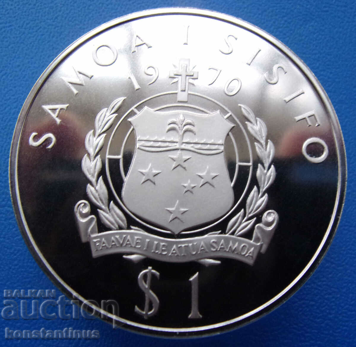 Samoa și Sisif 1 Tala 1970 PROOF UNC Rar cu preț € 33.23 | 64.99 BGN Samoa și Sisif 1 Tala 1970 PROOF UNC Rar cu preț € 33.23 | 64.99 BGN