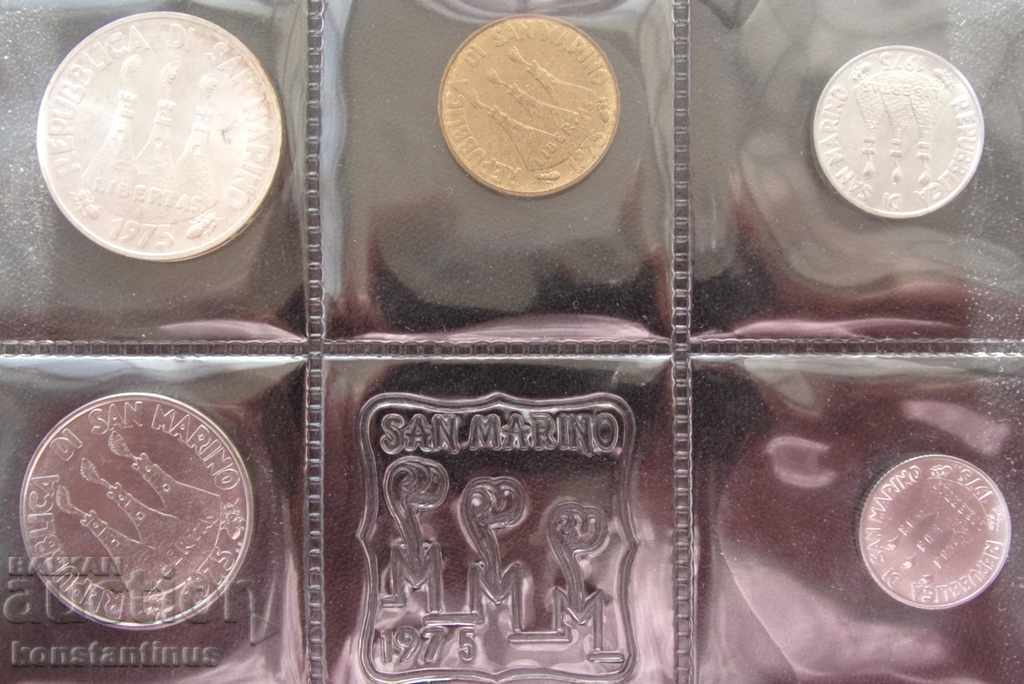 San Marino Argintiu Lot 1975 UNC Rare cu preț € 17.90 | 35.01 BGN San Marino Argintiu Lot 1975 UNC Rare cu preț € 17.90 | 35.01 BGN