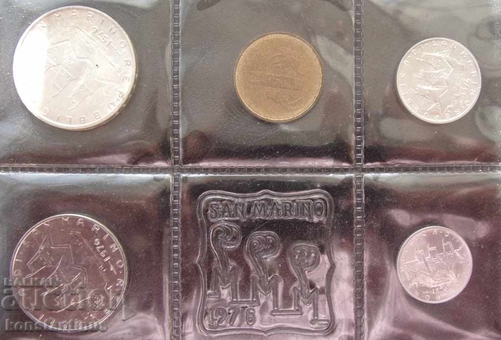 San Marino Argint Lot 1976 UNC Rar cu preț € 16.87 | 32.99 BGN San Marino Argint Lot 1976 UNC Rar cu preț € 16.87 | 32.99 BGN
