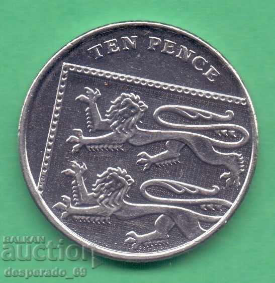 (¯` '• .¸ 10 pence 2013 GREAT BRITAIN aUNC ¸.''¯¯)