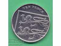 (¯` '• .¸ 10 pence 2013 GREAT BRITAIN aUNC ¸.''¯¯)