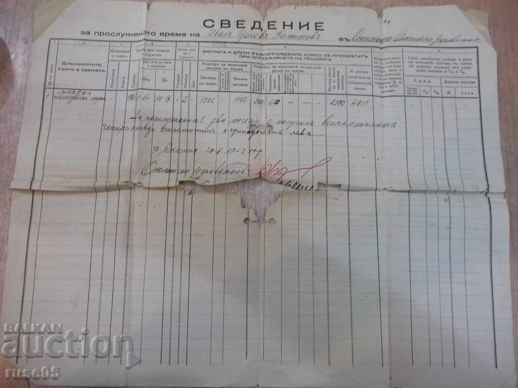 Testimony from Skopje County Administration with price 15.00 BGN | € 7.67 Testimony from Skopje County Administration with price 15.00 BGN | € 7.67