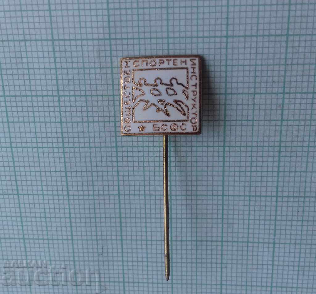 Auction 3352 Badges - Public Sports Instructor BSFCS - Bronze Enamel Auction 3352 Badges - Public Sports Instructor BSFCS - Bronze Enamel