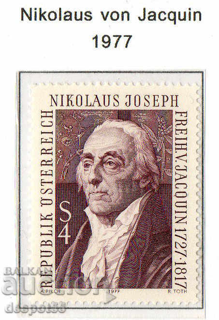 1977. Австрия. Николаус фон Жакен, холандски ботаник, геолог