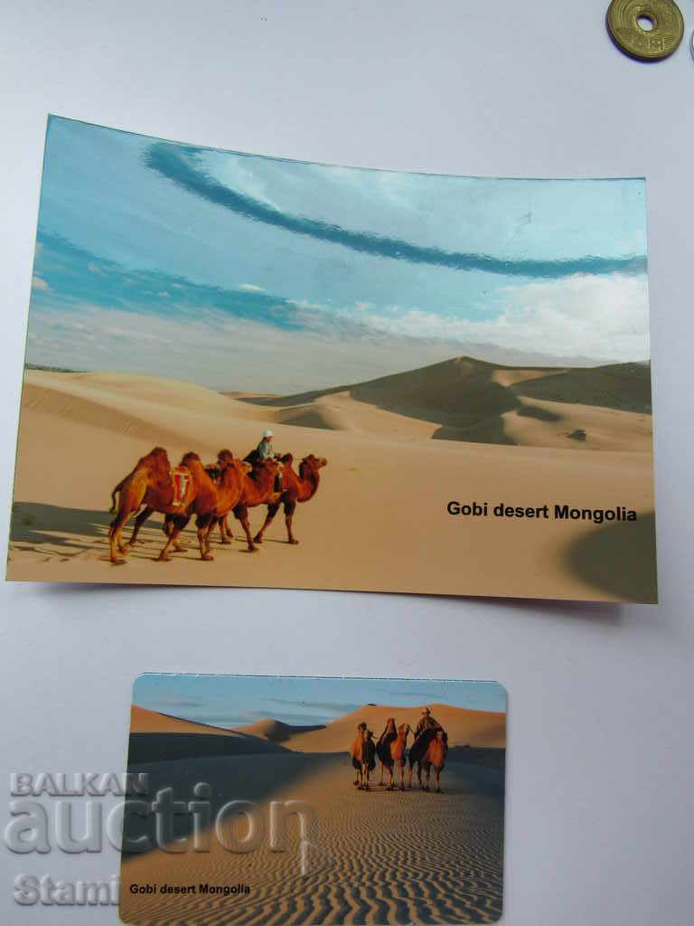 Τοποθετήστε μαγνήτη και κάρτα από τη Μογγολία-Gobi-2