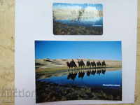 Сет магнит и пощенска картичка от Монголия-Гоби-4