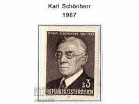 1967. Австрия. Д-р Карл Шьонхер (1867-1943), писател и поет.