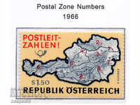 1966. Австрия. Въвеждане на пощенските кодове.