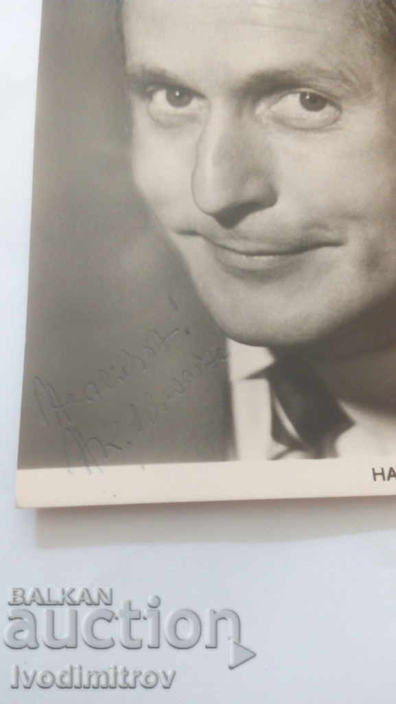 Auction Postcard Hans Rudolf Schwarze Handmade autograph Auction Postcard Hans Rudolf Schwarze Handmade autograph