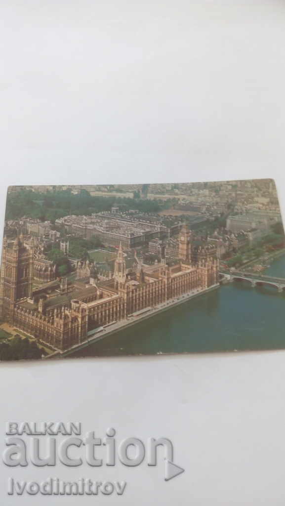 Пощенска картичка London View of Hous of Parlament, Big Ben