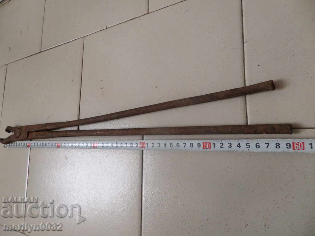 Old forging pliers, wrought iron, tool with price 43.00 BGN | € 21.99