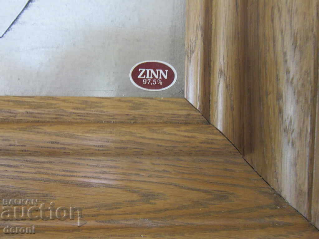 Доставка на Уникална немска калаена картина рибари картина от калай Доставка на Уникална немска калаена картина рибари картина от калай