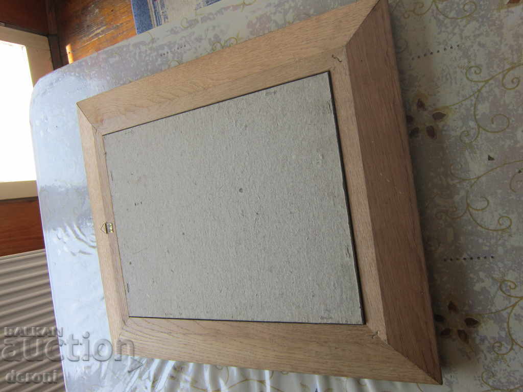 Уникална немска калаена картина рибари картина от калай - 6 Уникална немска калаена картина рибари картина от калай - 6