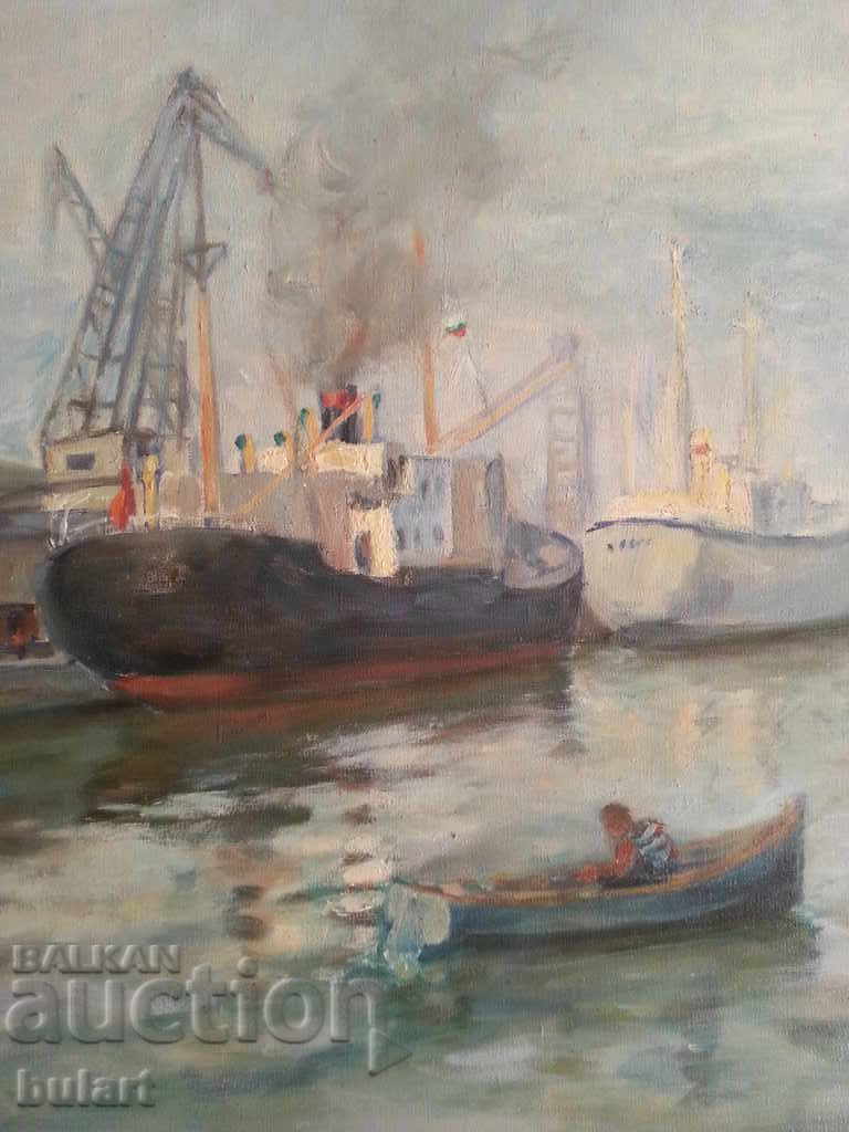 Auction Picture "Port" Stoyan Kiriazov. Butter. Identification Auction Picture "Port" Stoyan Kiriazov. Butter. Identification