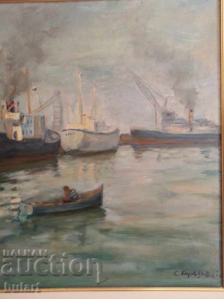 Delivery of Picture "Port" Stoyan Kiriazov. Butter. Identification Delivery of Picture "Port" Stoyan Kiriazov. Butter. Identification