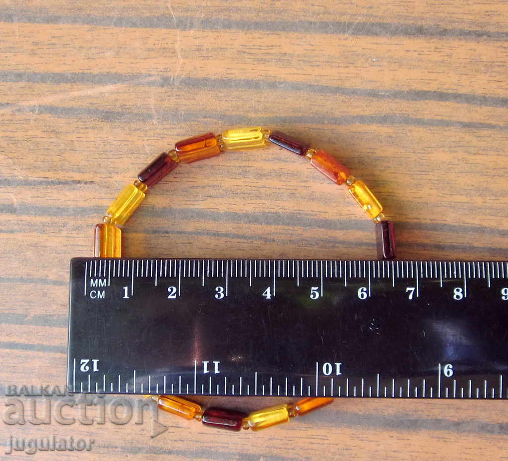 Ladies bracelet jewelery from natural colorful amber - 5
