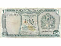 1 lire Malta 1967