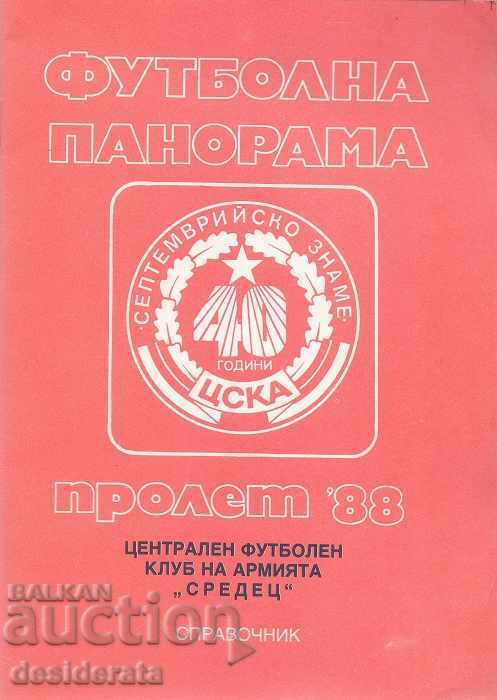 Football panorama. Spring '88. 40 years CSKA