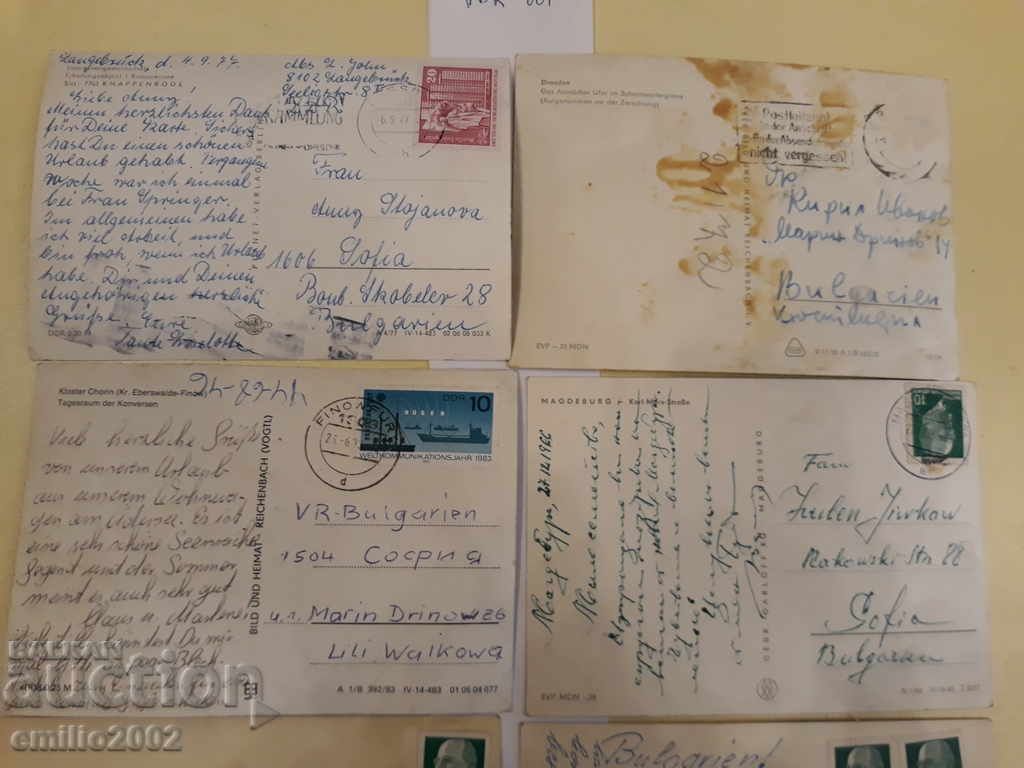 Delivery of Postcards GDR DDR 001 Delivery of Postcards GDR DDR 001