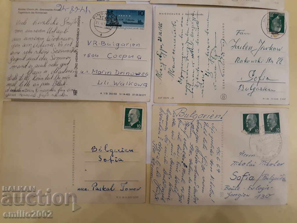 Postcards GDR DDR 001 - 5 Postcards GDR DDR 001 - 5