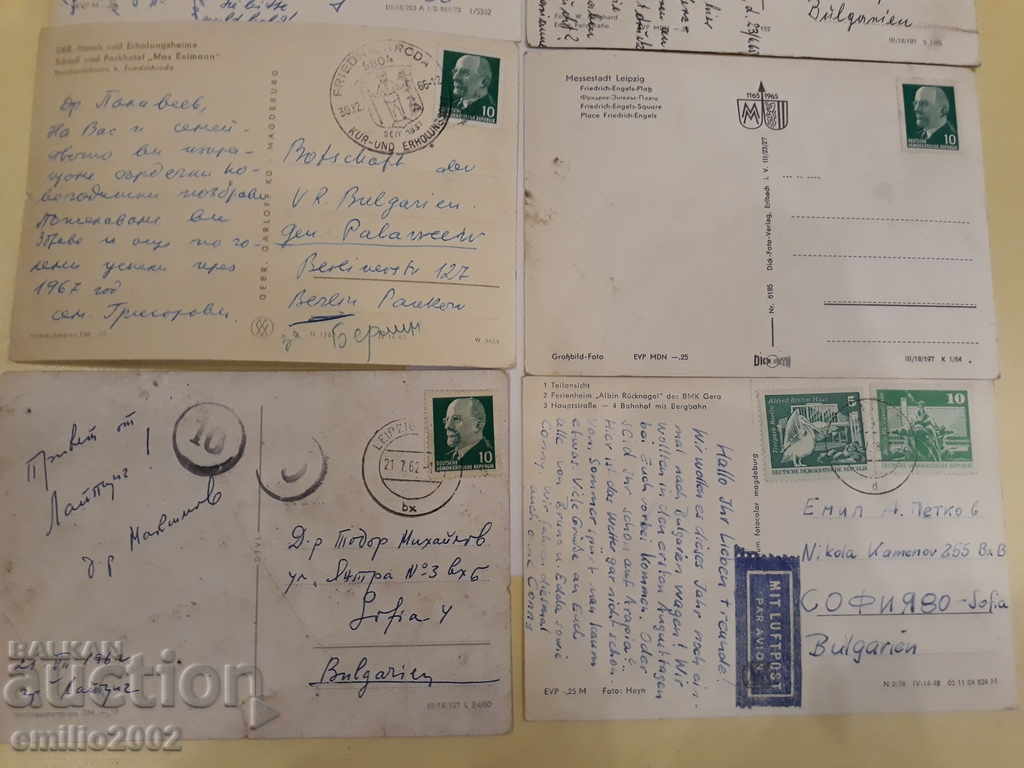 Postcards GDR DDR 002 - 5 Postcards GDR DDR 002 - 5