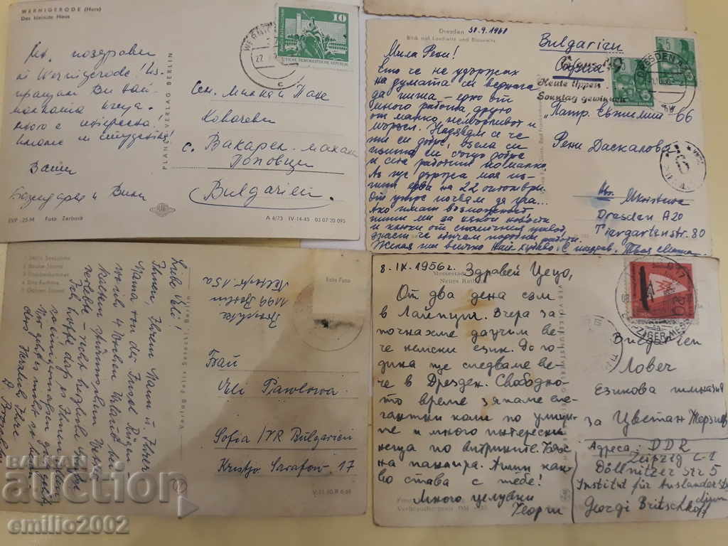 Postcards GDR DDR 008 - 5 Postcards GDR DDR 008 - 5