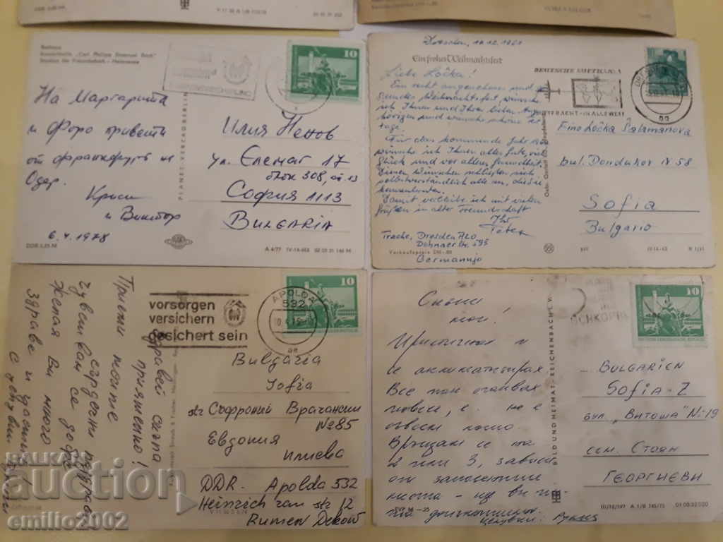 Postcards GDR DDR 011 - 5 Postcards GDR DDR 011 - 5