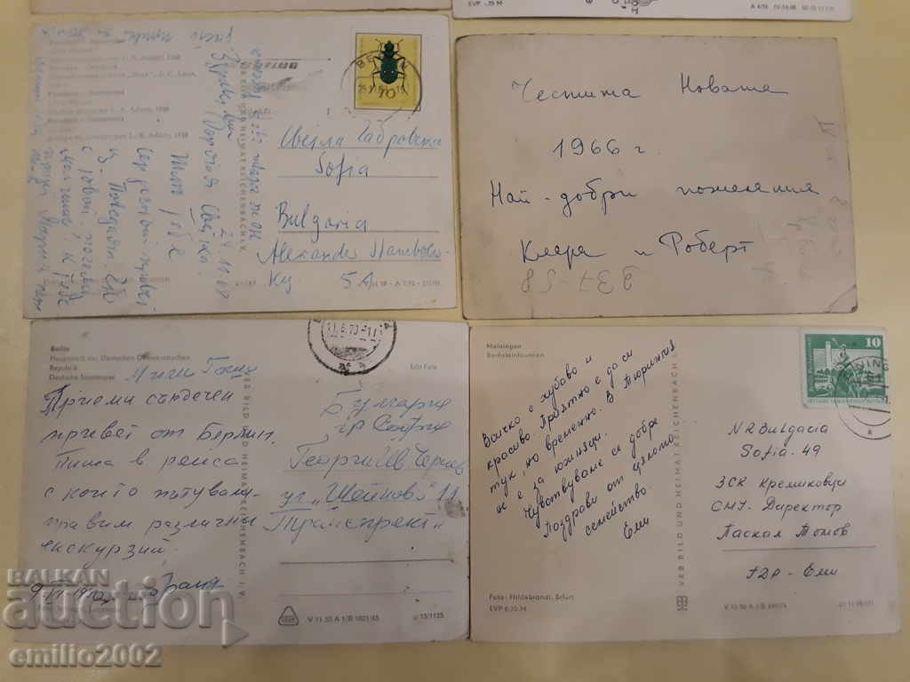 Postcards GDR DDR 013 - 5 Postcards GDR DDR 013 - 5