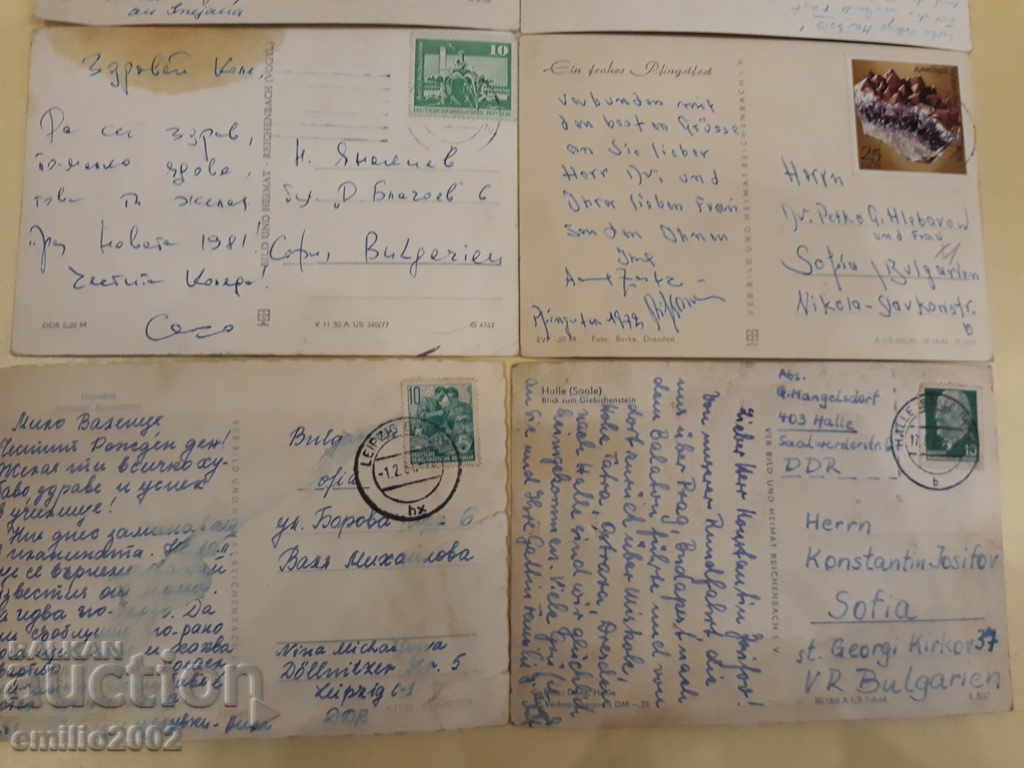 Postcards GDR DDR 016 - 5 Postcards GDR DDR 016 - 5