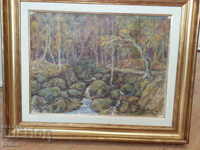 Painting "Mountain Stream" Pavel Todorov. Oil Identification