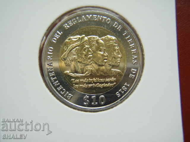 10 New Pesos 2015 Uruguay - Unc with price 13.89 BGN | € 7.10