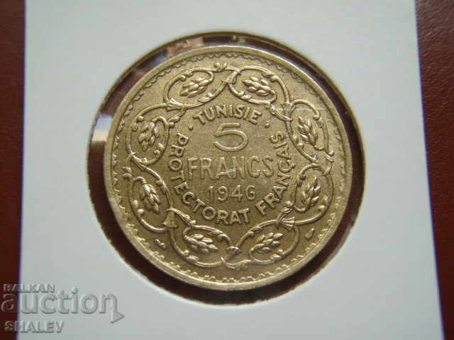 5 Francs 1946 Tunisia - AU