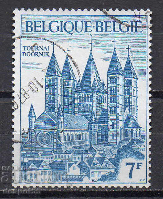 1971. Belgium. 800 years of the Tournai Cathedral.