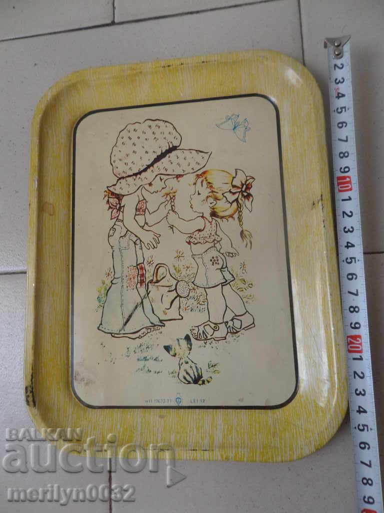 Румънски соц поднос, табла, плато, тепсия - 5 Румънски соц поднос, табла, плато, тепсия - 5