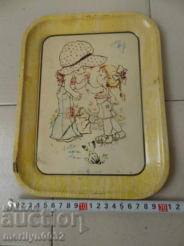 Румънски соц поднос, табла, плато, тепсия - 6 Румънски соц поднос, табла, плато, тепсия - 6