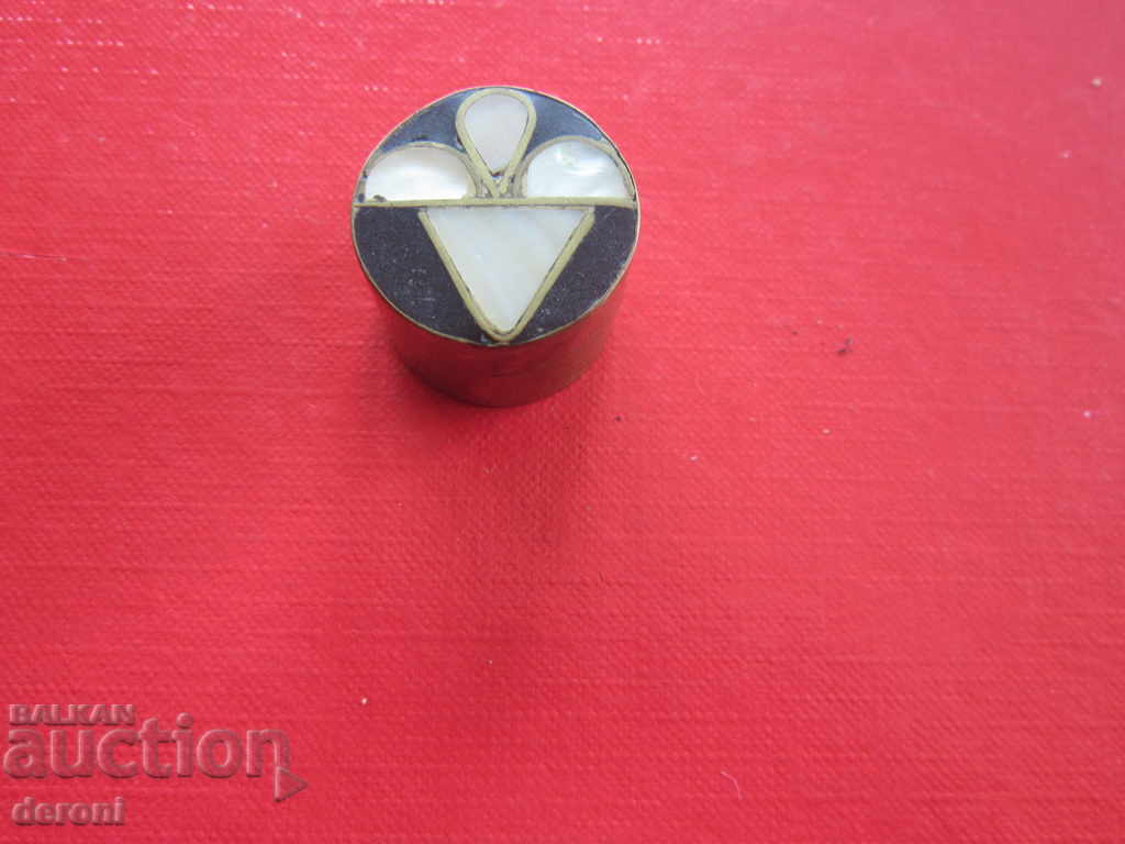 Rare bronze box for Enfield pills bronze and mother of pearl - 5 Rare bronze box for Enfield pills bronze and mother of pearl - 5